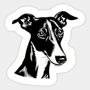 Lurcher Dog Sketch Sticker